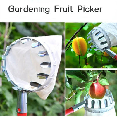 Metal Fruit Picker Gardening Apple Peach High Tree Picker Agricultural Garden Hardware Tools Fruit Catcher Gardening Supplies