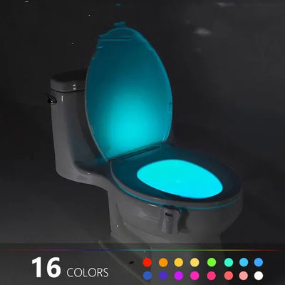 8 or 16 Colors Human Motion Sensor Toilet Light Bathroom Night Light Home Decoration