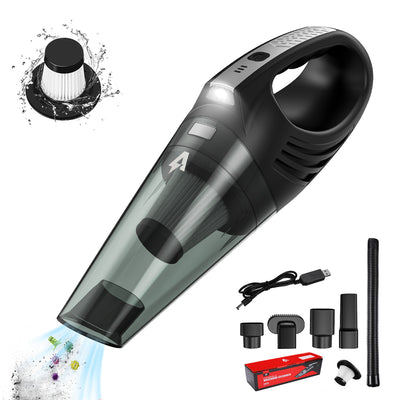 6000Pa 120W Handheld Car Cordless Vacuum Cleaner Rechargeable Wet Dry Duster for Car Home Cleaning