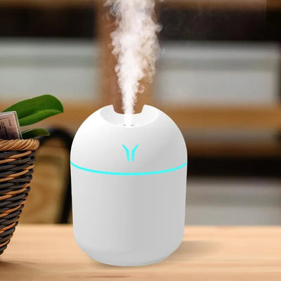 250ML USB Mini Air Humidifier Aroma Essential Oil Diffuser for Home Car Ultrasonic Mute Mist Maker Diffuser with LED Color Lamp